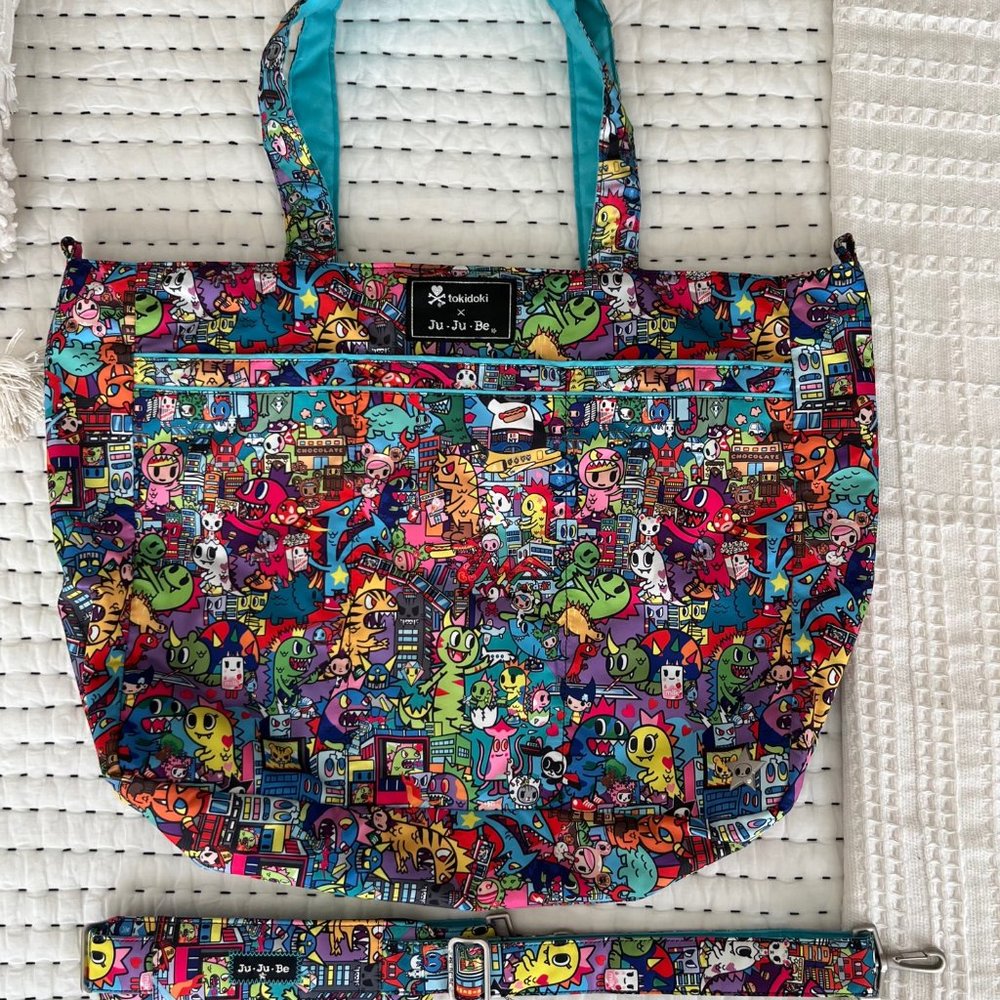 JuJuBe x tokidoki  Super Be WITH Messenger Strap - Kaiju City